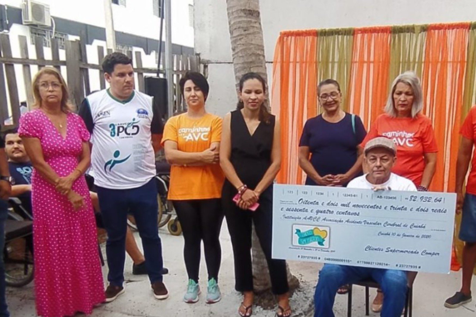 Centro de atendimentos ao cidadão realiza doação de R$ 82.902 para a luta contra o AVC em Cuiabá